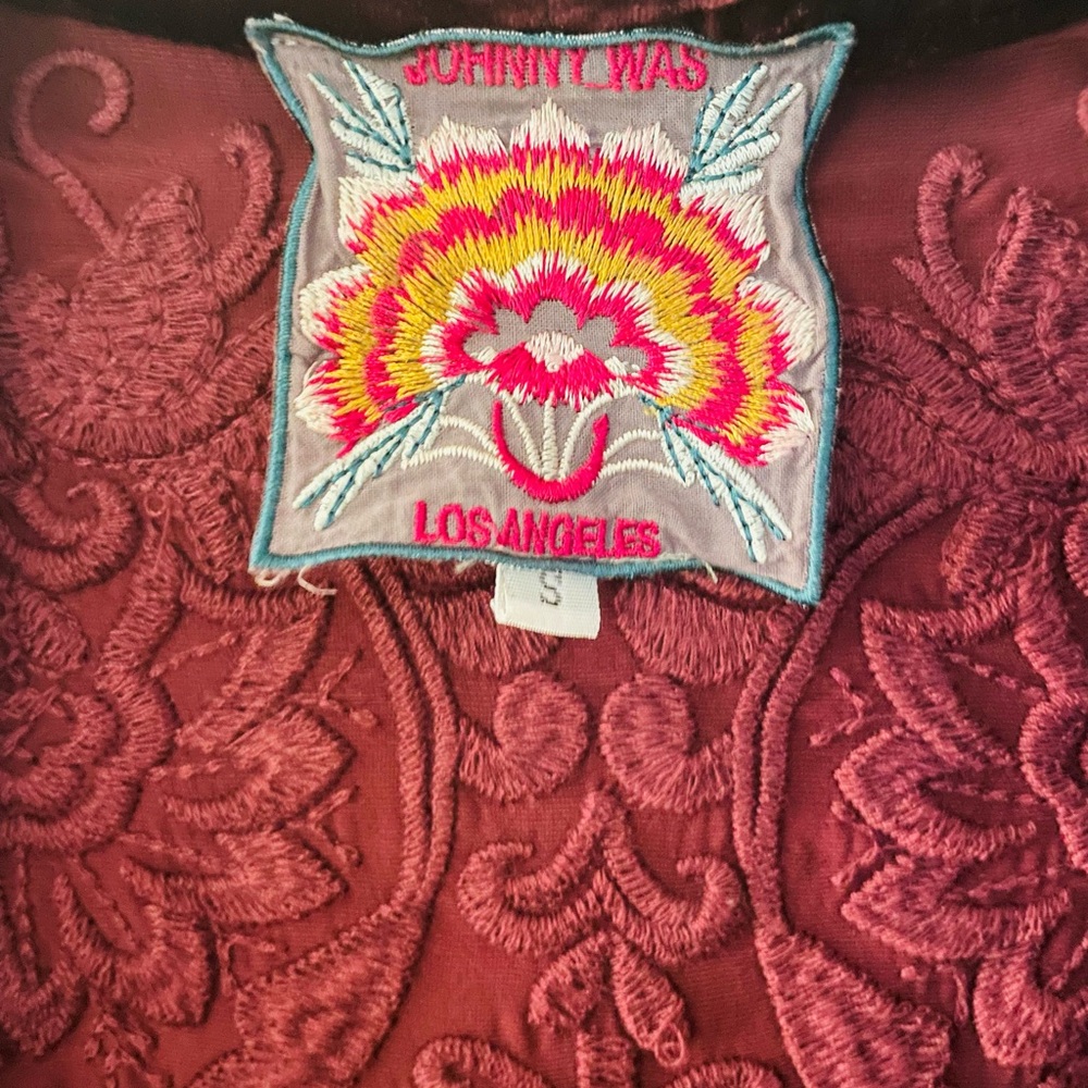 Johnny Was Velvet Jacket - Picture 4 of 5